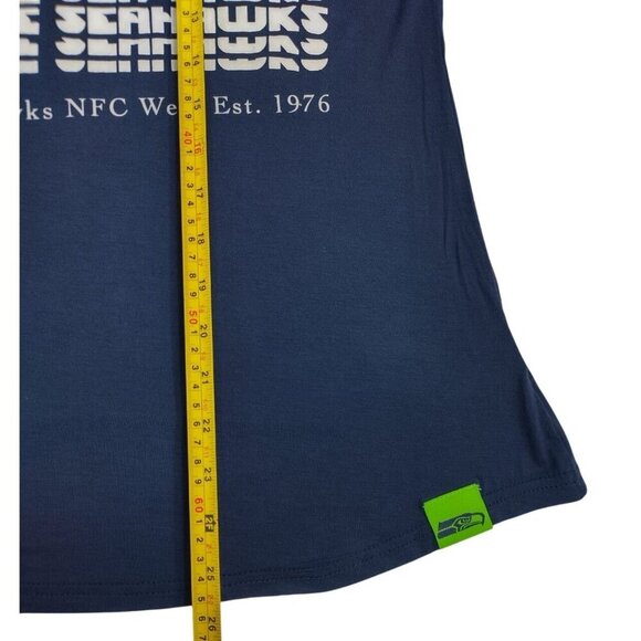 Seattle Seahawks Womens NFL Team Apparel Graphic Tee Shirt Navy Blue M. NWT. - Picture 8 of 8